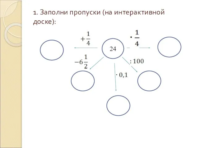 1. Заполни пропуски (на интерактивной доске): 24