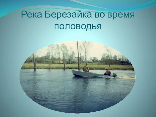 Река Березайка во время половодья