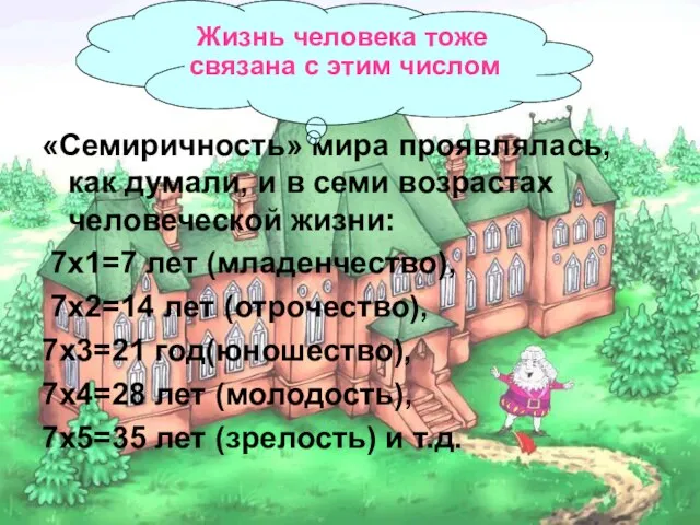 Ариана «Семиричность» мира проявлялась, как думали, и в семи возрастах человеческой жизни: