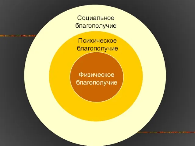 Физическое благополучие Психическое благополучие Социальное благополучие