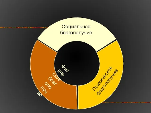 Физическое благополучие Психическое благополучие Социальное благополучие