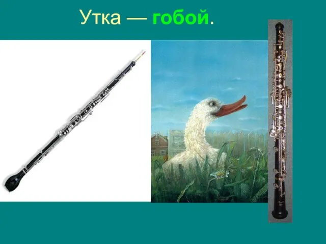 Утка — гобой.