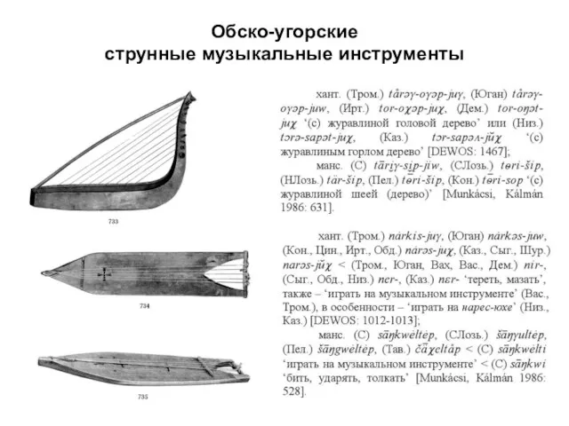 Обско-угорские струнные музыкальные инструменты