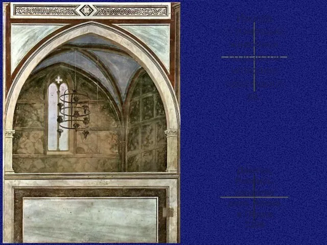 Иногда с помощью живописи создавали иллюзию пространства. Джотто. Роспись капеллы дель Арена в Падуе, 1305