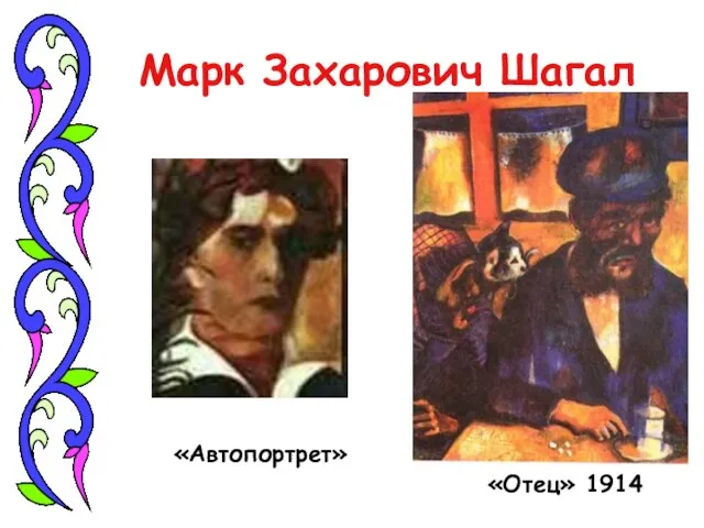 Марк Захарович Шагал «Отец» 1914 «Автопортрет»