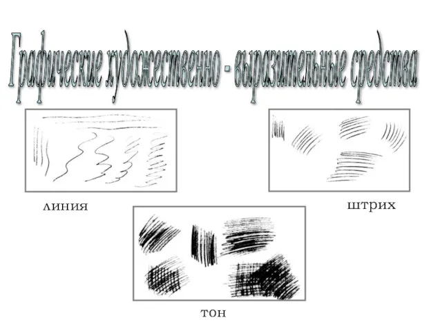 Графические художественно - выразительные средства линия штрих тон