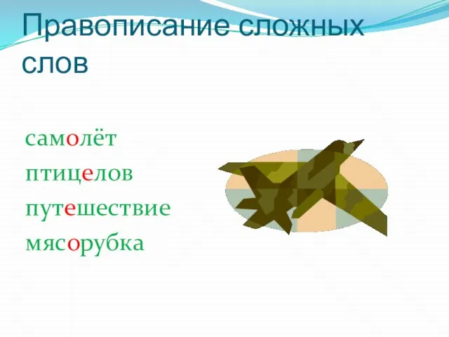 Правописание сложных слов самолёт птицелов путешествие мясорубка