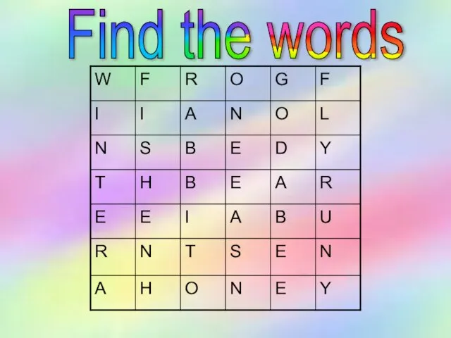 Find the words