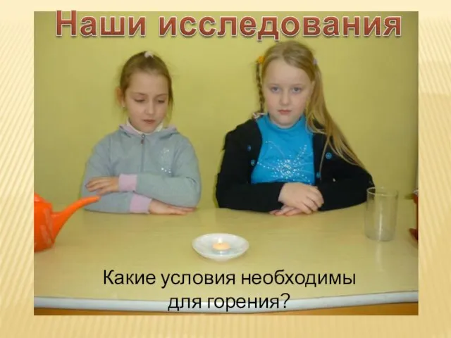 Какие условия необходимы для горения?