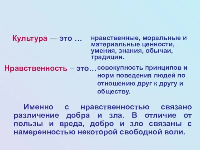 совокупность принципов и норм поведения людей по отношению друг к другу и