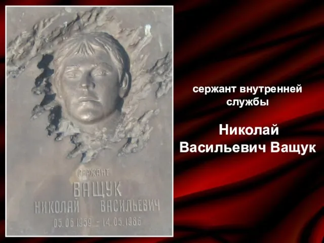 сержант внутренней службы Николай Васильевич Ващук