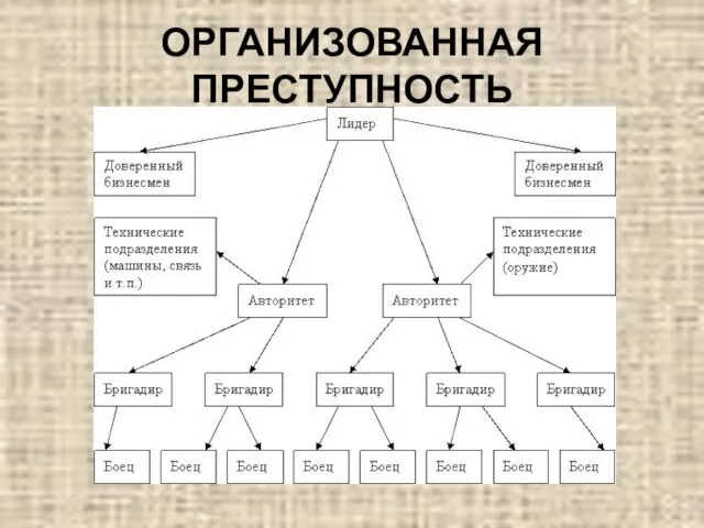 ОРГАНИЗОВАННАЯ ПРЕСТУПНОСТЬ