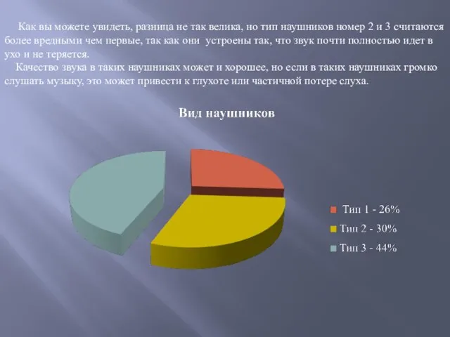 Как вы можете увидеть, разница не так велика, но тип наушников номер