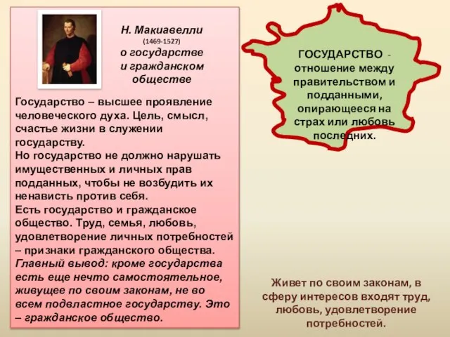 Государство – высшее проявление человеческого духа. Цель, смысл, счастье жизни в служении