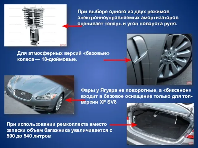 При выборе одного из двух режимов электронноуправляемых амортизаторов оценивает теперь и угол