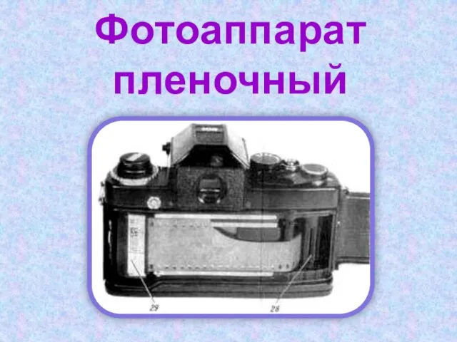 Фотоаппарат пленочный