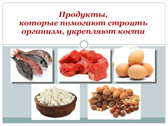 Продукты, которые помогают строить организм, укрепляют кости