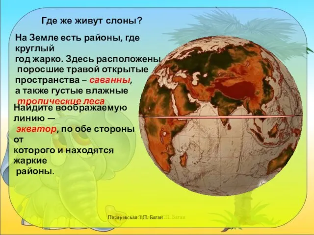 Писаревская Т.П. Баган Где же живут слоны? На Земле есть районы, где