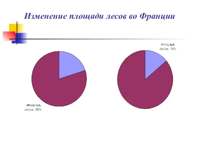 Изменение площади лесов во Франции