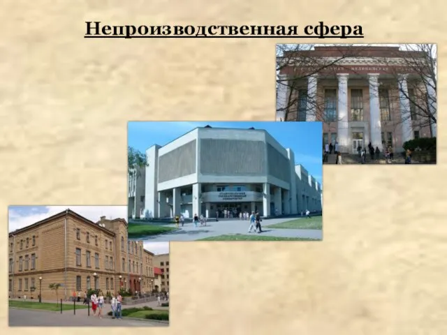 Непроизводственная сфера