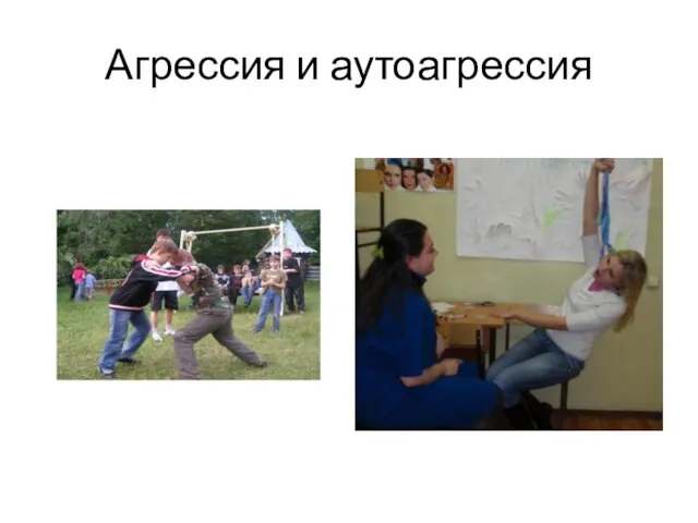 Агрессия и аутоагрессия