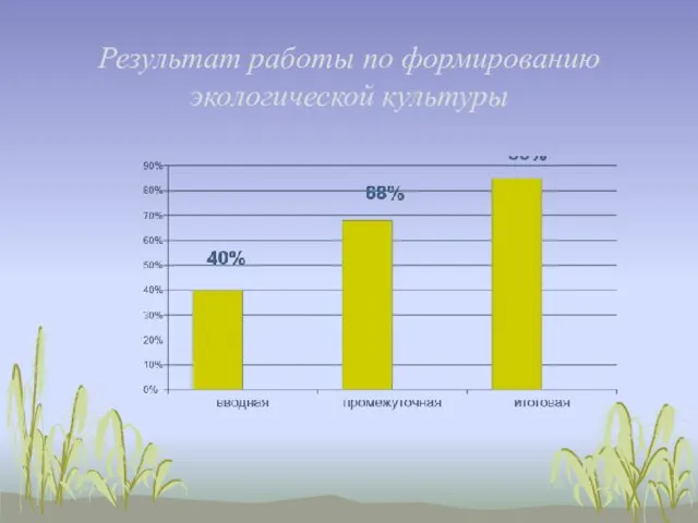 Результат работы по формированию экологической культуры