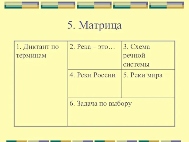 5. Матрица