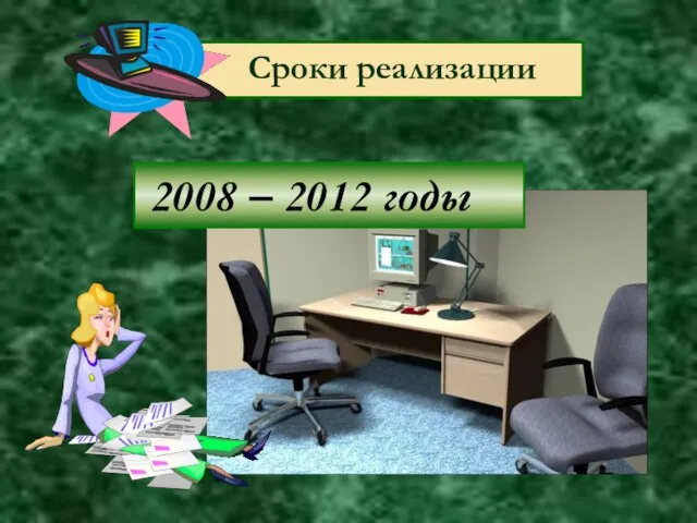 Сроки реализации 2008 – 2012 годы