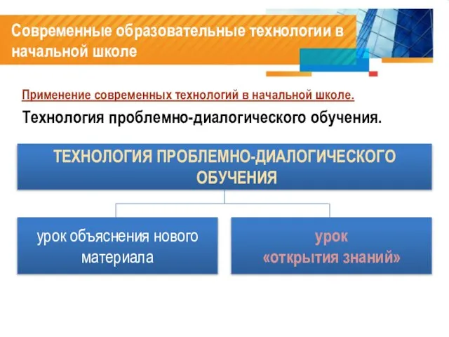 Современные образовательные технологии в начальной школе Применение современных технологий в начальной школе.