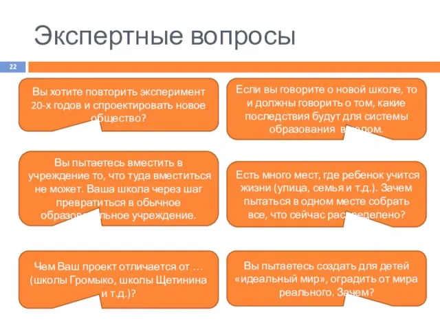 Экспертные вопросы Вы хотите повторить эксперимент 20-х годов и спроектировать новое общество?