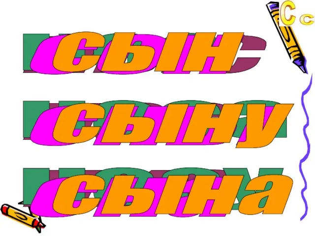 ныс нас нис нос носа носу сон сны сна сын сыну сына