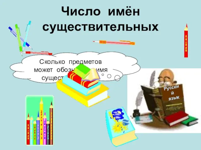 Число имён существительных Русский язык Сколько предметов может обозначать имя существительное?