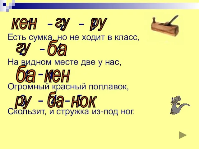 Есть сумка, но не ходит в класс, На видном месте две у