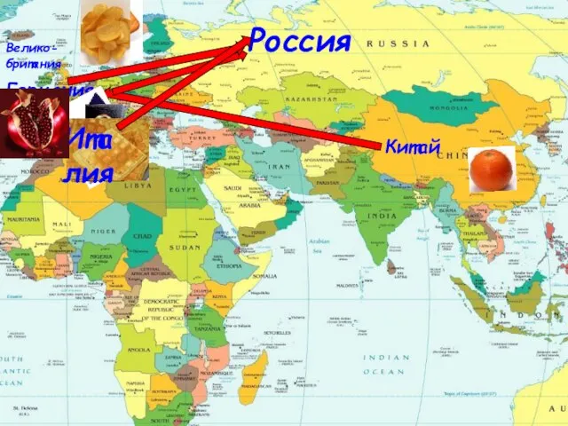 Китай Германия Россия Велико- британия Италия