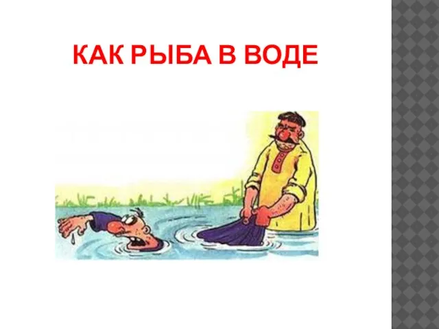 Как рыба в воде