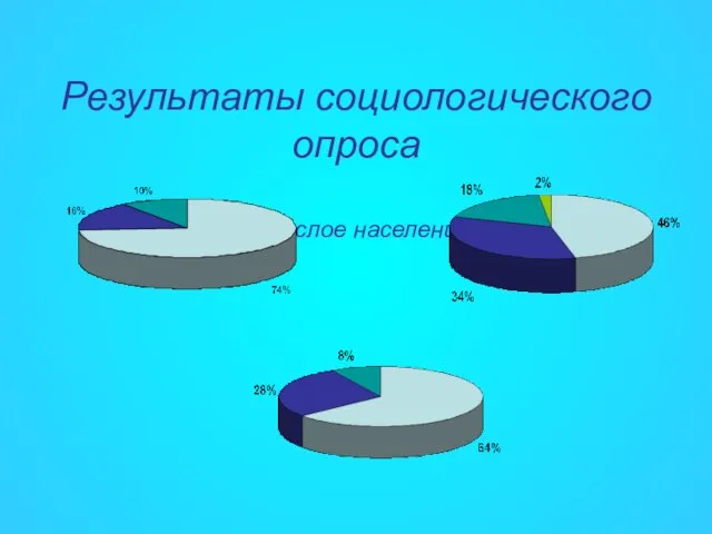 Результаты социологического опроса Взрослое население