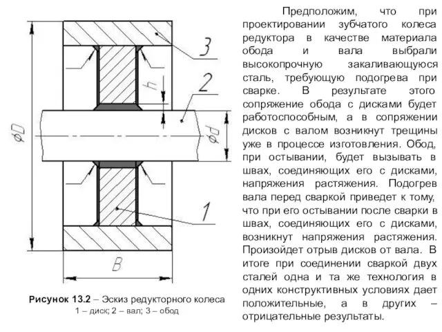 Предположим, что при проектировании зубчатого колеса редуктора в качестве материала обода и