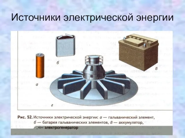 Источники электрической энергии