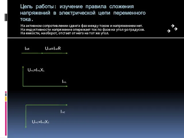 Цель работы: изучение правила сложения напряжений в электрической цепи переменного тока. На