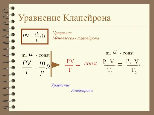 Уравнение Клапейрона