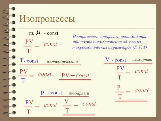 Изопроцессы