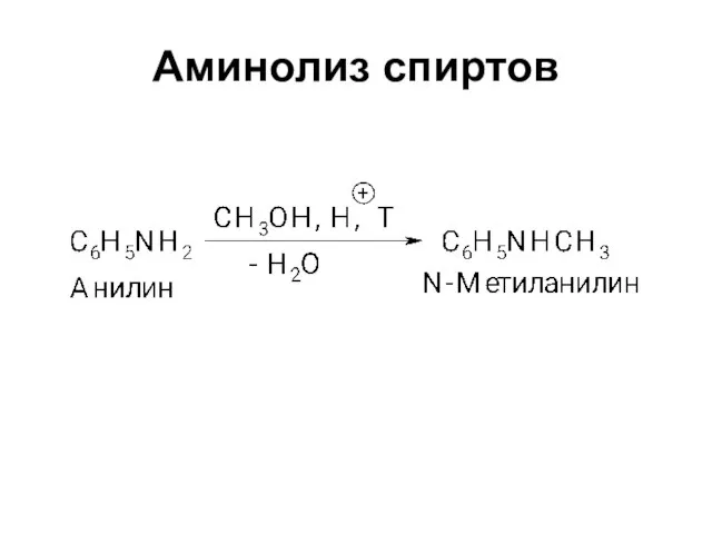 Аминолиз спиртов