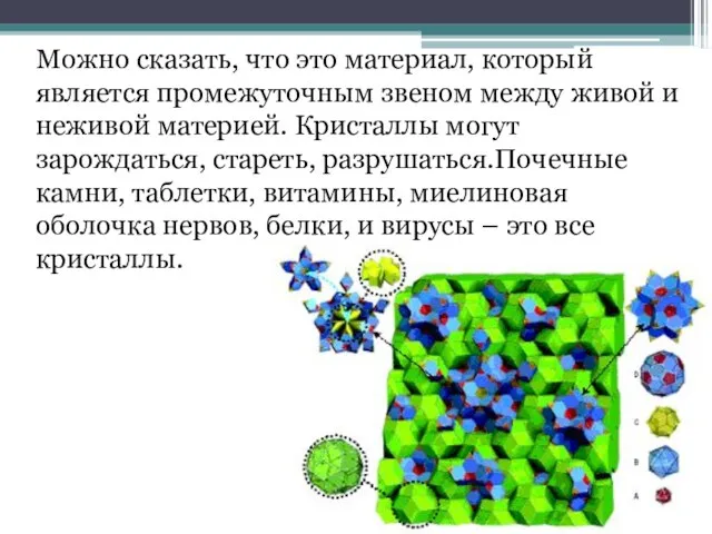 Можно сказать, что это материал, который является промежуточным звеном между живой и