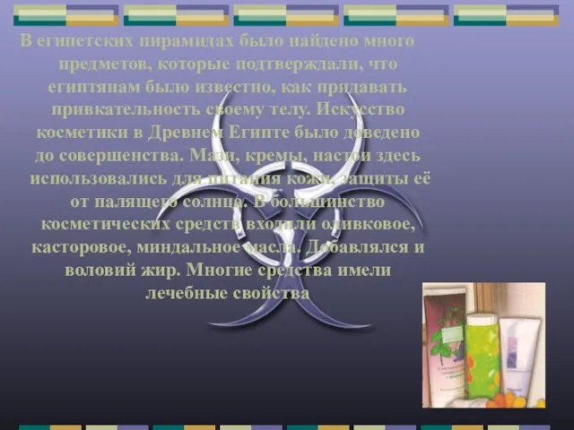 В египетских пирамидах было найдено много предметов, которые подтверждали, что египтянам было