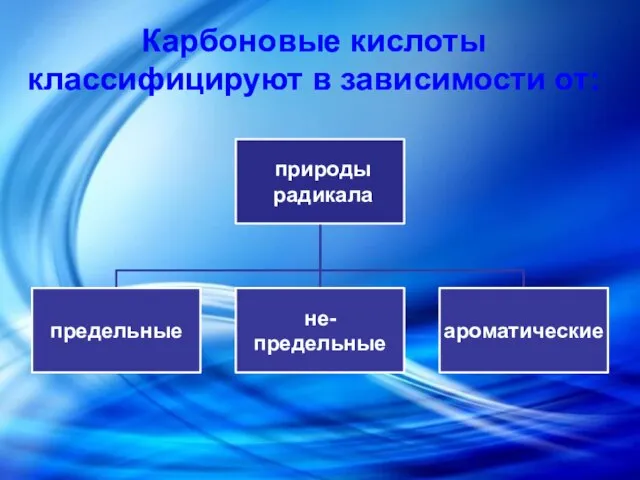 Карбоновые кислоты классифицируют в зависимости от: