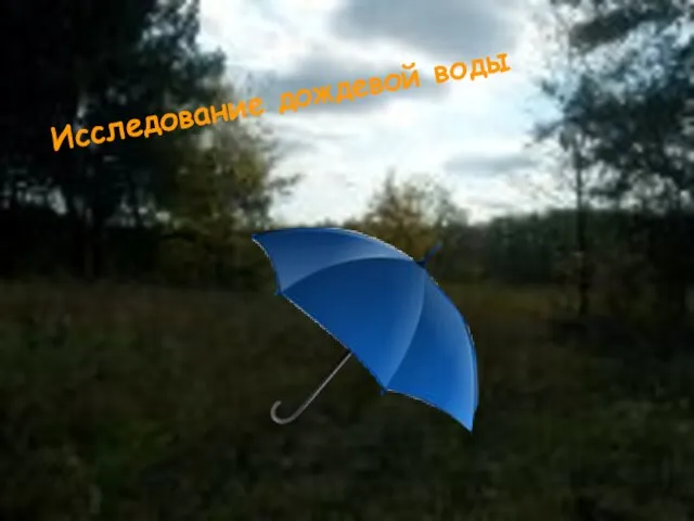 Исследование дождевой воды