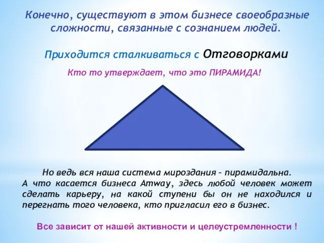 Конечно, существуют в этом бизнесе своеобразные сложности, связанные с сознанием людей. Приходится