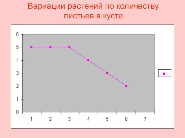 Вариации растений по количеству листьев в кусте