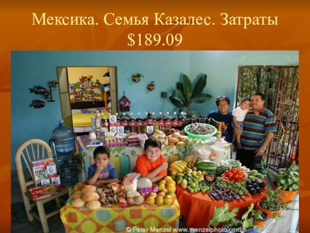 Мексика. Семья Казалес. Затраты $189.09