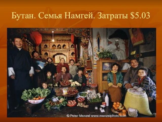 Бутан. Семья Намгей. Затраты $5.03